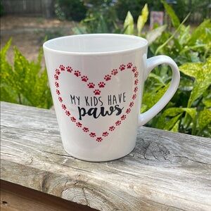 “My Kids Have Paws” large ceramic Mug